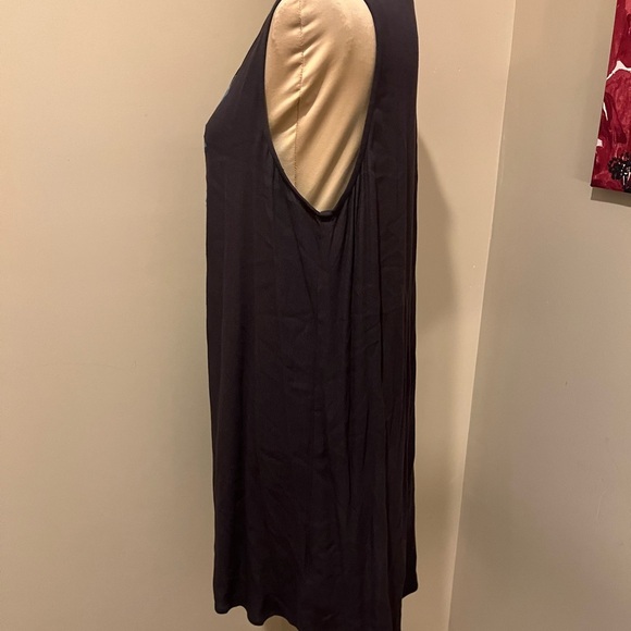 Miss Me Dark Gray Embroidered Sleeveless Dress, size M - Picture 3 of 8